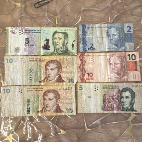 Lotto banconote argentina 10 - lotto, 5/10