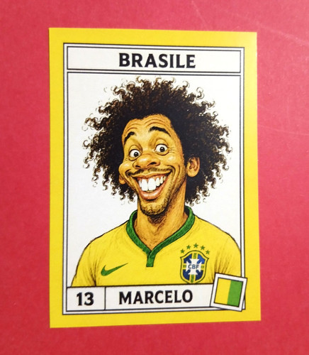 Figurina caricatura calciatori - figurina,