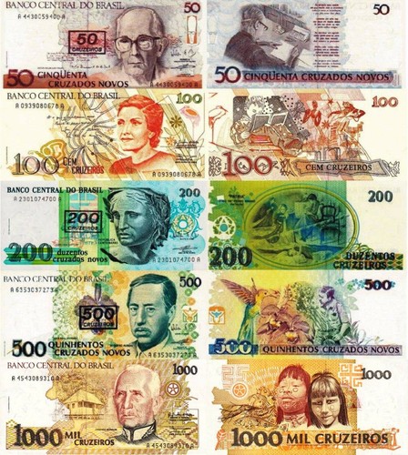 Brasile lotto 5 banconote - brasile,