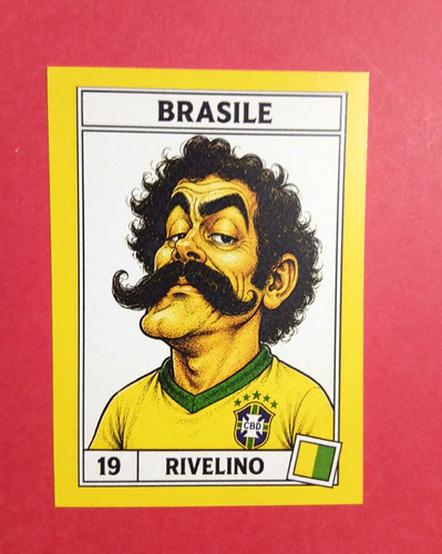 Figurina caricatura calciatori - figurina,