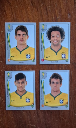 Lotto panini world cup brasil - world,