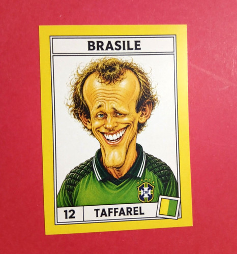Figurina caricatura calciatori - figurina,