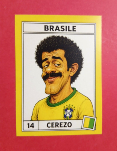 Figurina caricatura calciatori - figurina,