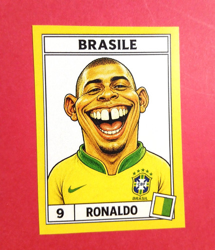 Figurina caricatura calciatori - figurina,