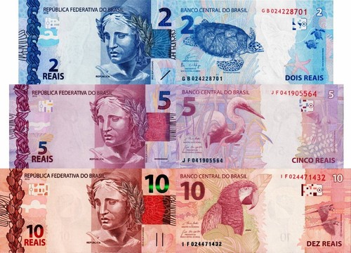 Brasile lotto 3 banconote - brasile,
