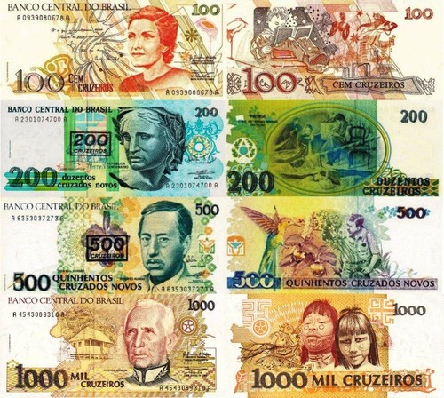 Brasile lotto 4 banconote - -,