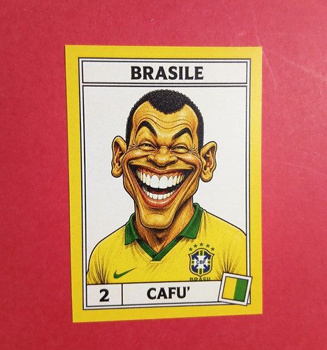Figurina caricatura calciatori - figurina,
