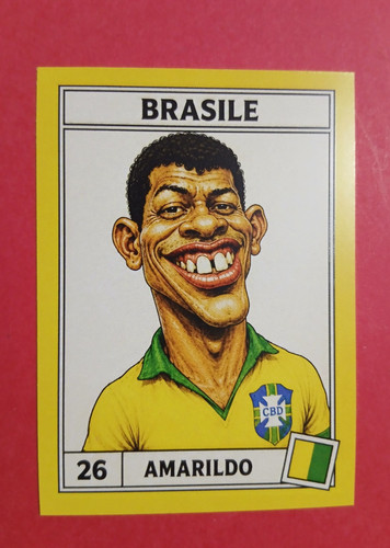 Figurina caricatura calciatori - figurina,